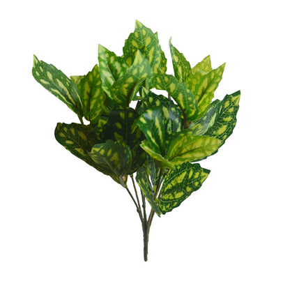 Украшение в горшке с имитацией листьев растения