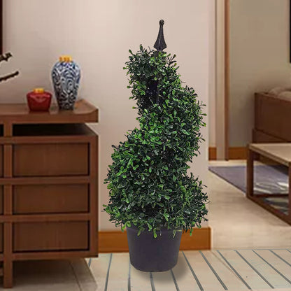 Spiral Tree Simulation Potted Plant
