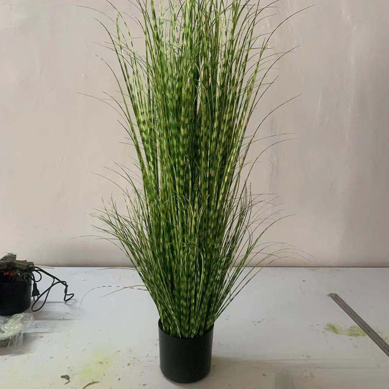Wholesale Simulation Of Striped Grass Potted Plants And Home Bonsai Decorations