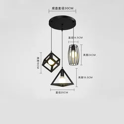 Промышленный бар, столовая, кухня, дом, люстра, подвесной светильник e27, черный металлический абажур, современный скандинавский подвесной светильник 