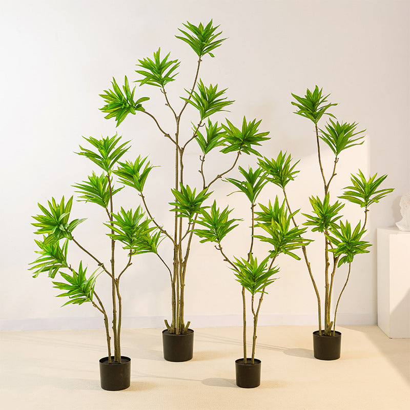 Wholesale Of Simulated Green Plants Lilies Bamboo