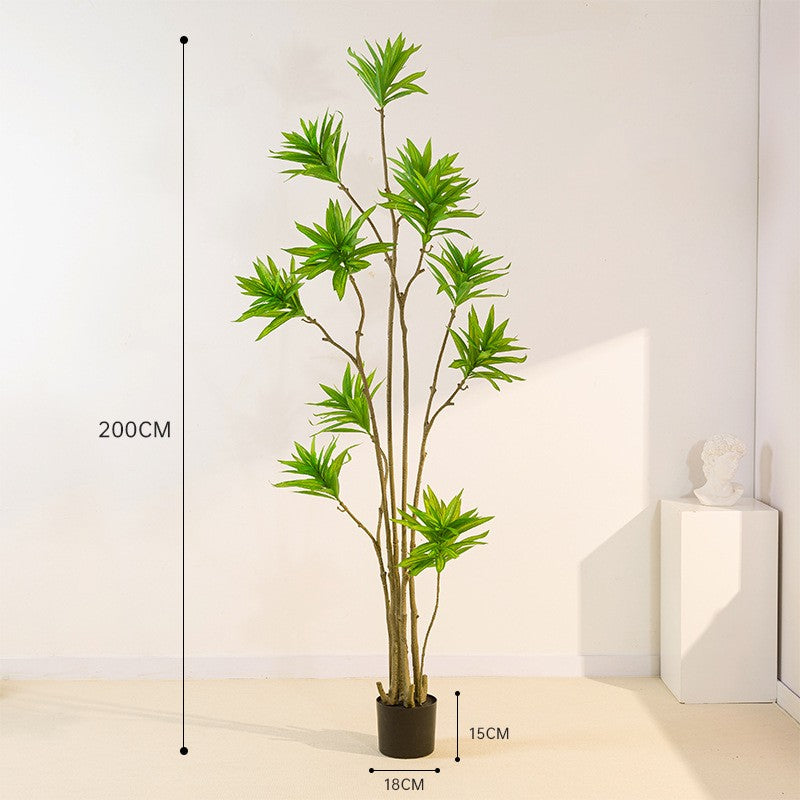 Wholesale Of Simulated Green Plants Lilies Bamboo