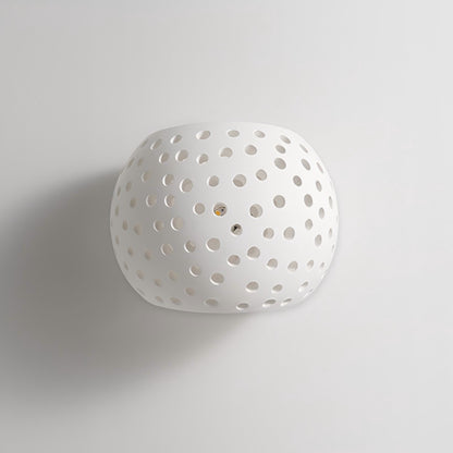 Spherical Gypsum Wall Lamp