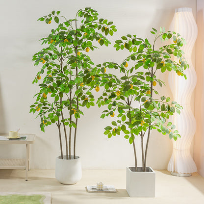 Большая имитация лимонного дерева бонсай в гостиной искусственные растения в помещении