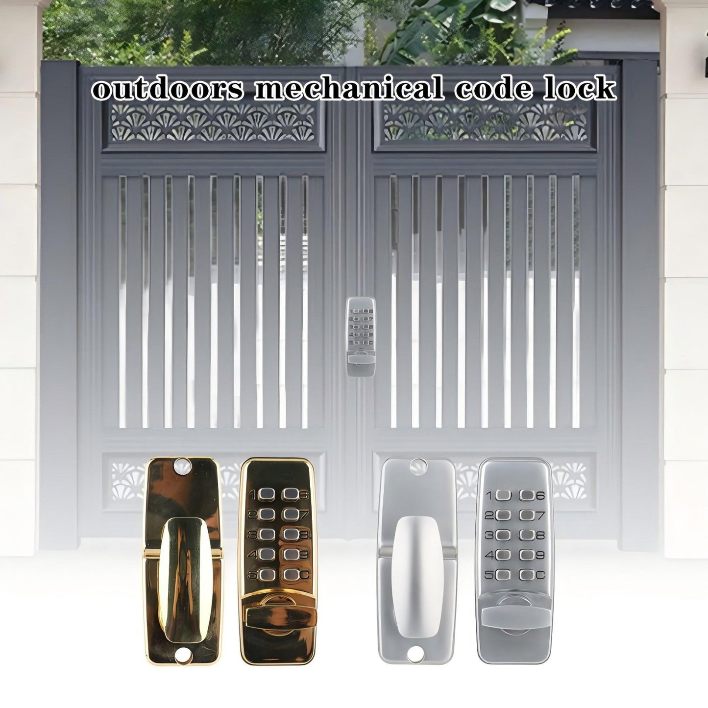 Waterproof 10-Key Keyless Mechanical Code Lock