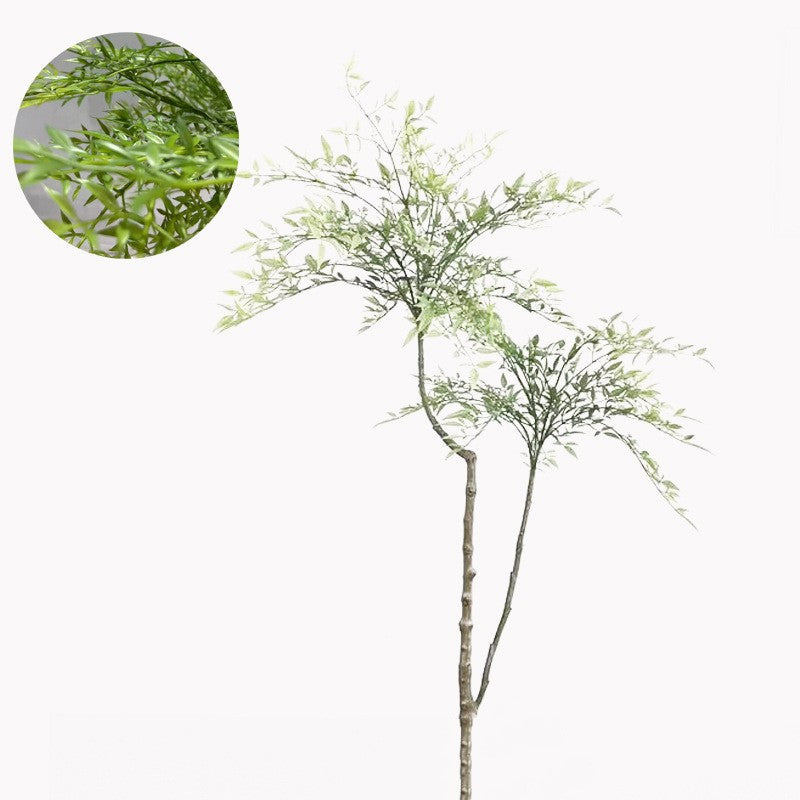 Имитированное растение Наньтяньжу в горшке, комнатное ложное зеленое растение