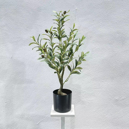 Имитация оливкового дерева в горшке, сочетание зеленых растений, украшение для ландшафтного дизайна