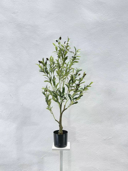 Simulita Oliva Arbo Potita Pejzaĝa Kombinaĵo Verda Planto-Dekoracio