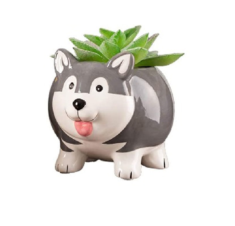 CV-008 Mini Doggy Shape Succulent Ceramic Plant Pot