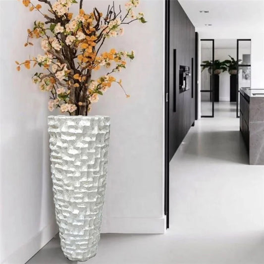 Unique shell vase home white shell flower pot for Nordic decorative