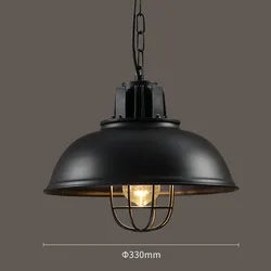 Industrial decorative black lighting pendant hanging ceiling chandeliers nordic kitchen dining room modern led pendant light