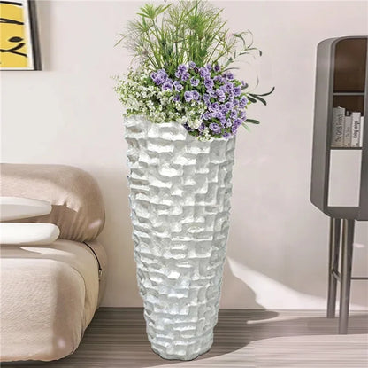 Unique shell vase home white shell flower pot for Nordic decorative