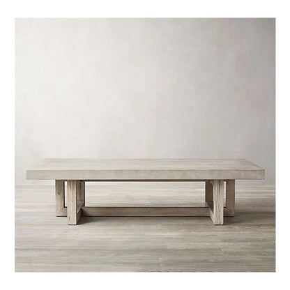 Журнальный столик Чайный столик Стекловолоконная железобетонная поверхность GRC и деревянная современная китайская мебель для гостиной 