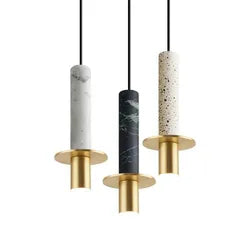 Pendant Lighting Gold Marble Indoor Fixture Light For Home Decoration