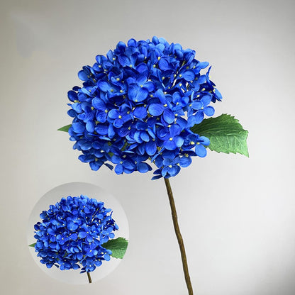 Simulated Hydrangea With Long Branches And Four Leaves