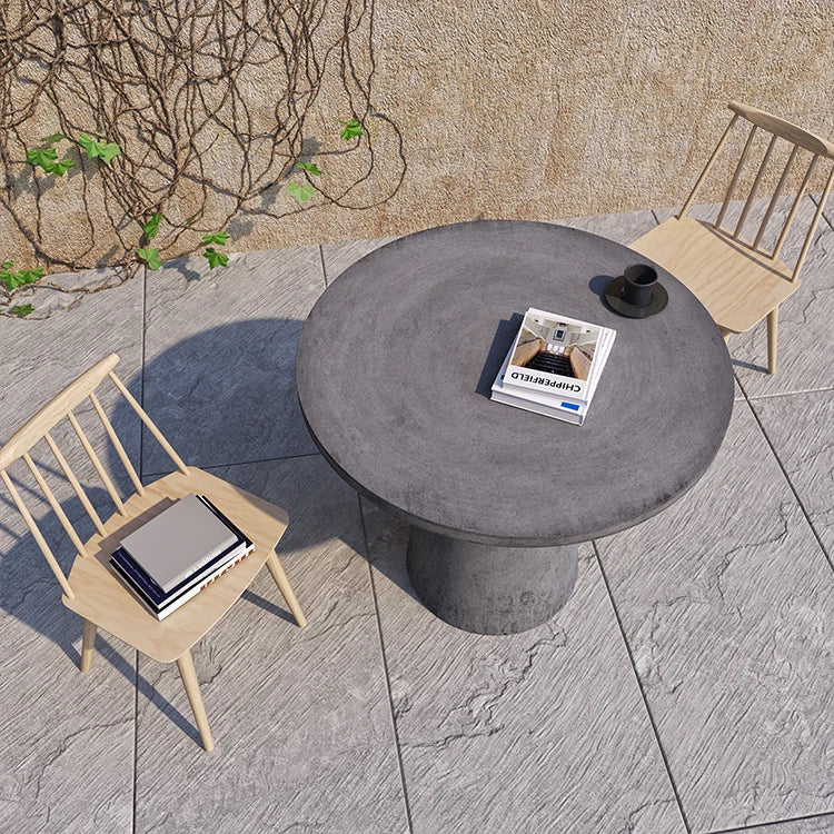 dinning table modern dining room furniture round concrete table