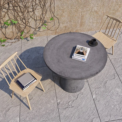 Обеденный стол, современная мебель для столовой, круглый бетонный стол 