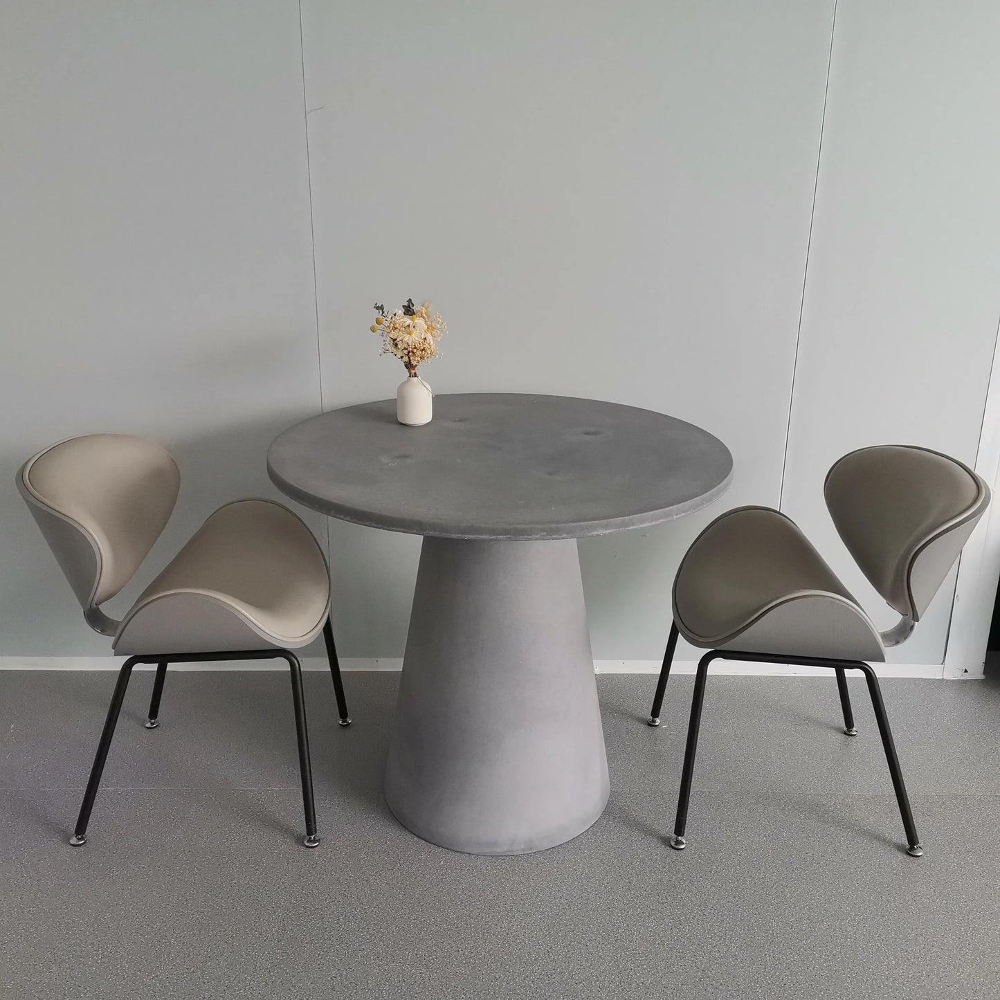 dinning table modern dining room furniture round concrete table