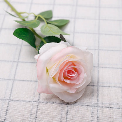 Имитация цветка Красочная роза с одной веткой