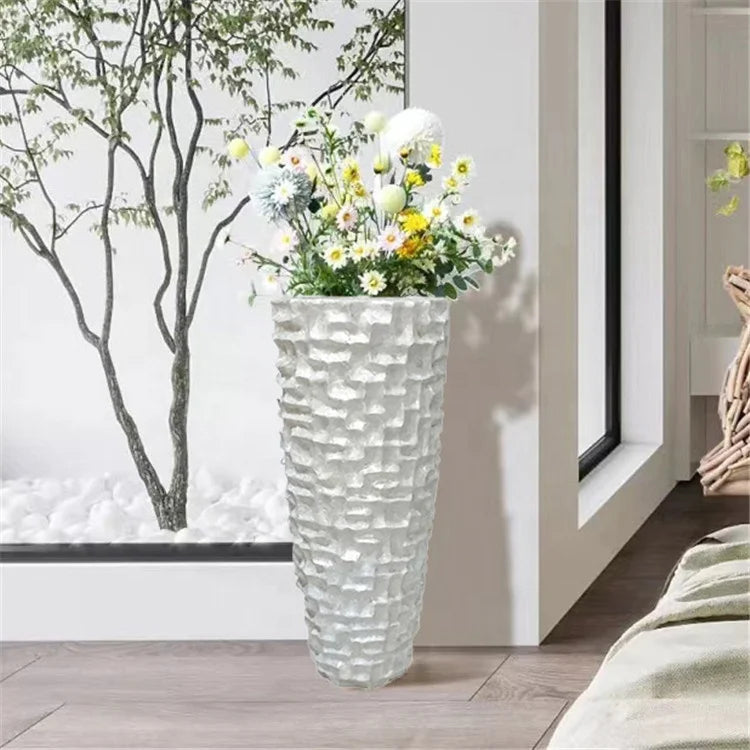 Уникальная ваза из ракушки, домашний цветочный горшок из белой ракушки для скандинавского декора 