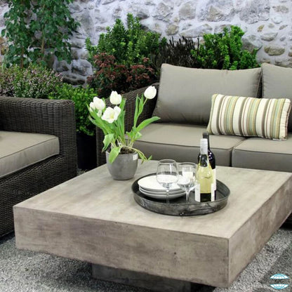 Современный бетонный фиброцементный чайный столик для гостиной, уличная мебель, круглый квадратный GRC, бетонные журнальные столики 
