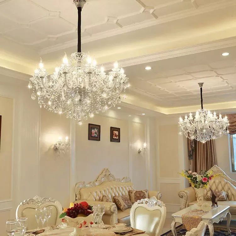 european style large project hotel villa hall modern classic maria theresa glass chandelier pendant light