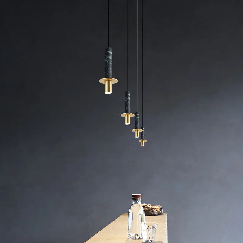 Подвесное освещение Золотой мраморный светильник для внутреннего освещения для домашнего украшения 